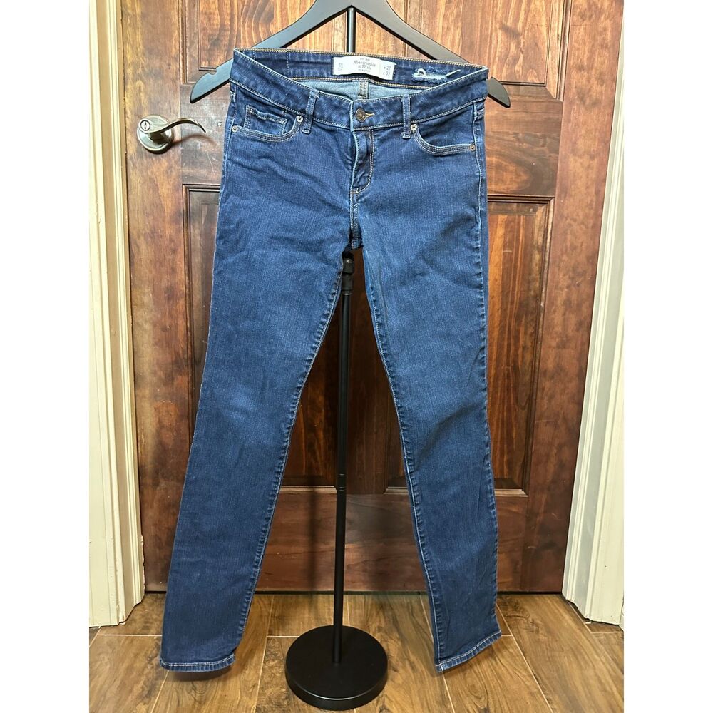 Abercrombie & Fitch Women’s Jeans 27x33 Dark Wash Skinny Stretch Denim